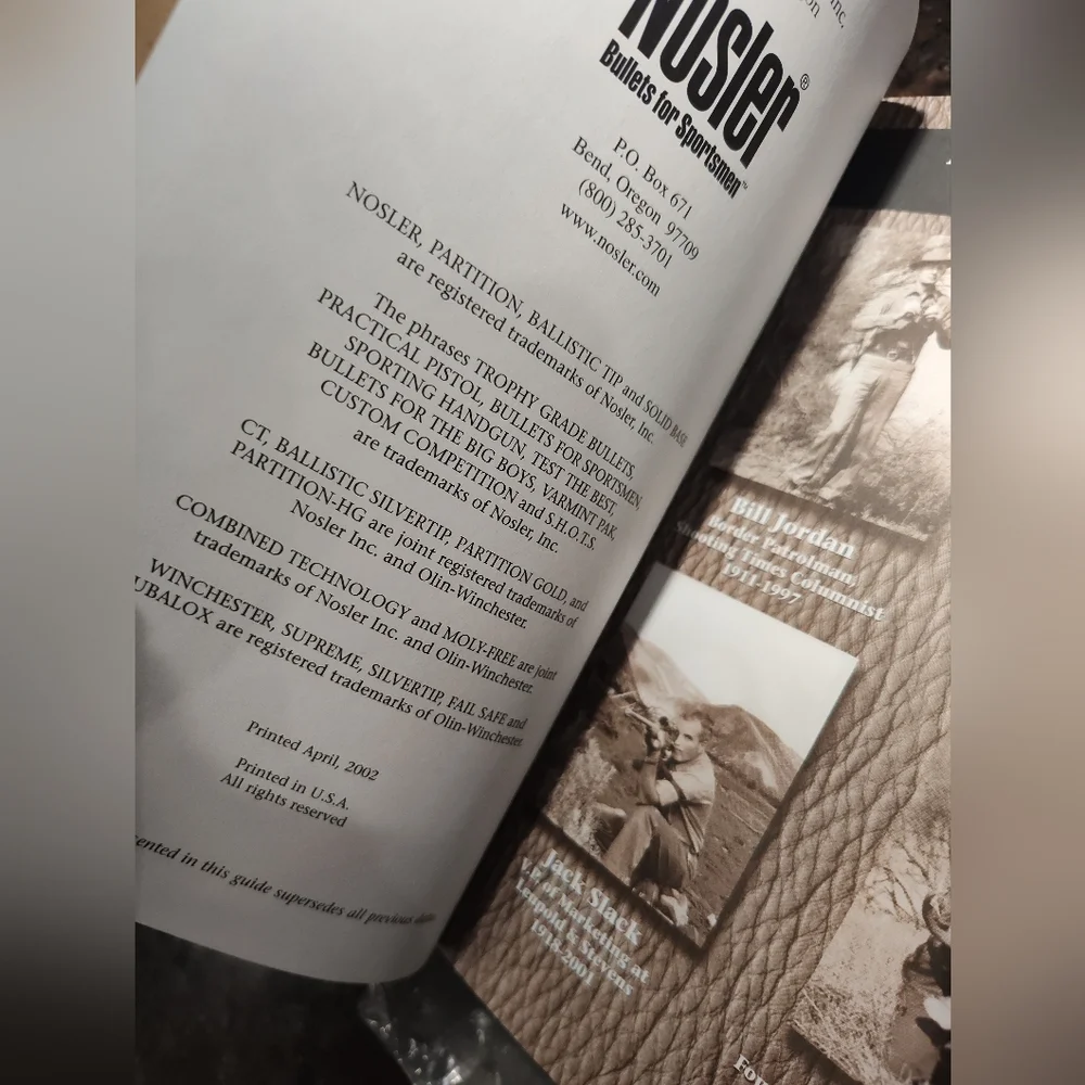 NWT Nosler Reloading Guide Book, 5th Edition